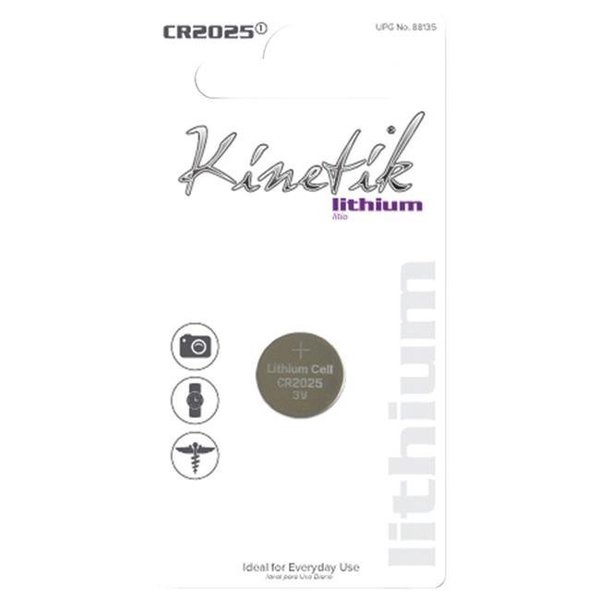 Kinetik Kinetik 88135 Lithium Battery; CR2025 - Single 88135